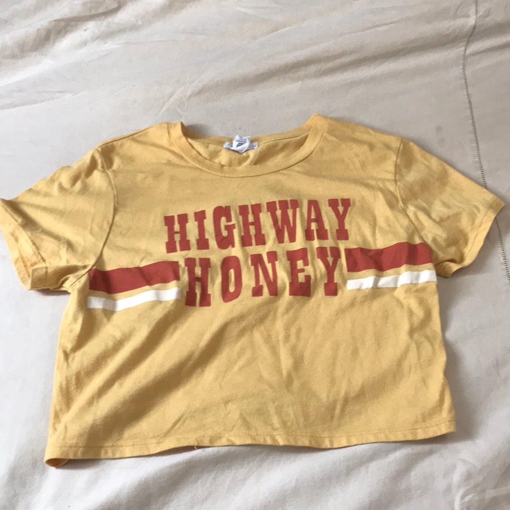 Yellow Full Tilt crop top